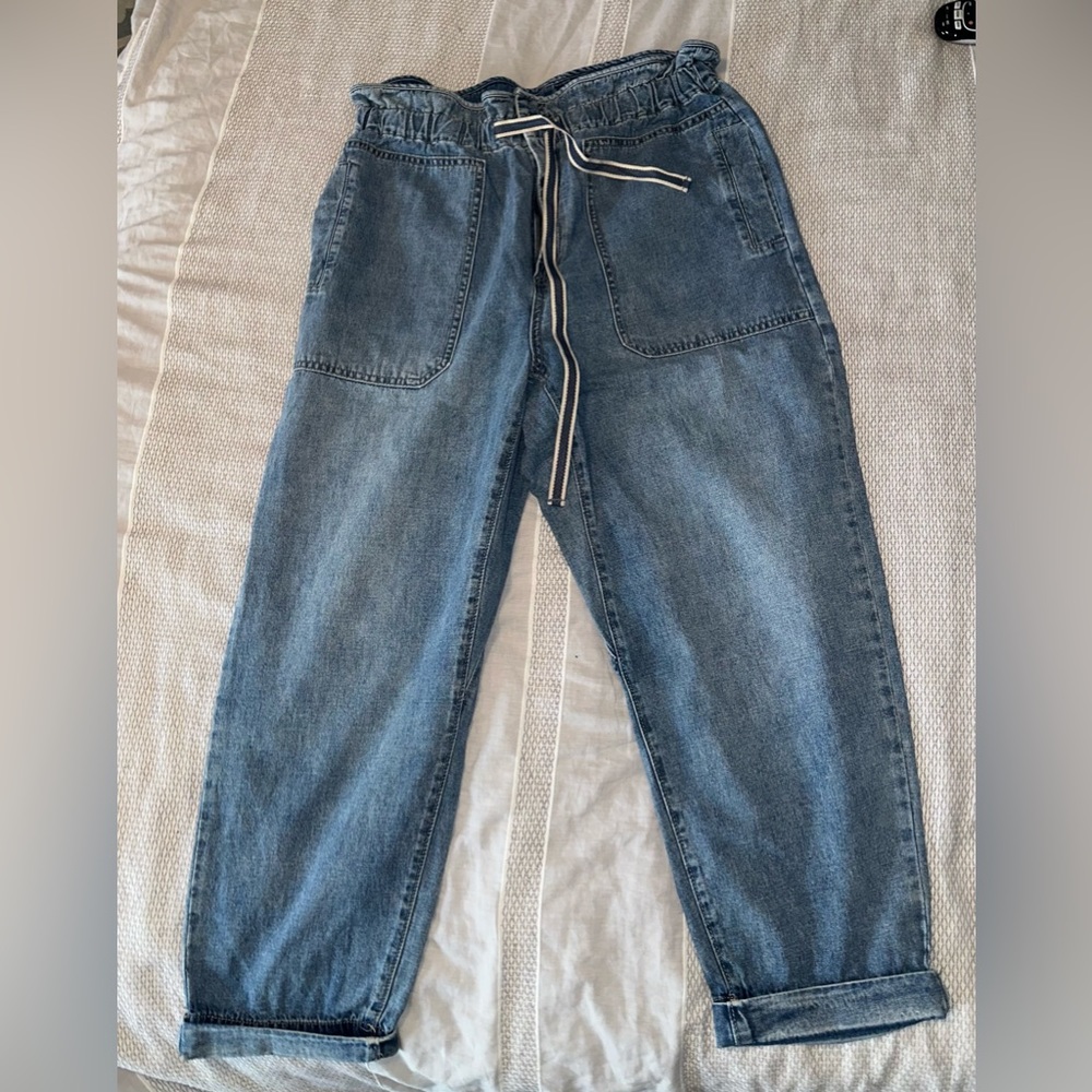 We the free size medium paper bag jeans